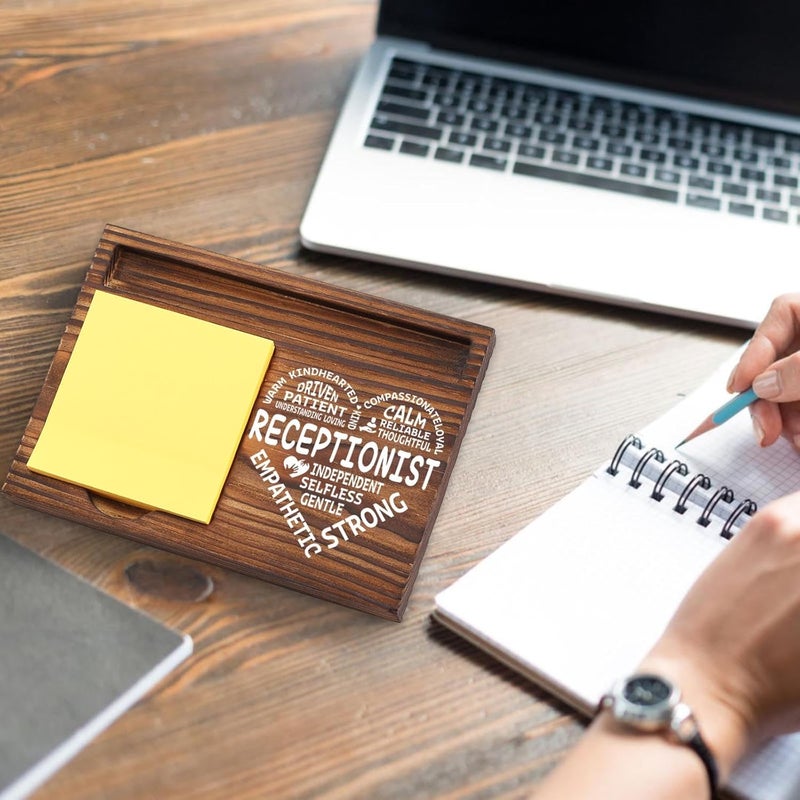 YODOCAMP Receptionist Appreciation Gifts, Thank You Gifts for Receptionist School Secretary Office Assistant Front Desk Admin, Administrative Assistant, Secretary Desk Self-Stick Note Pad Holders TZP04 - Image 4